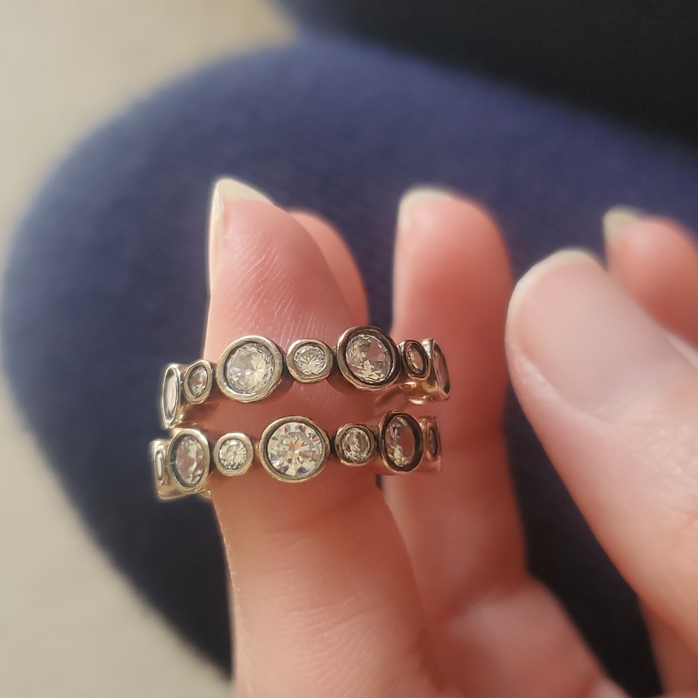Sterling silver hoop earring